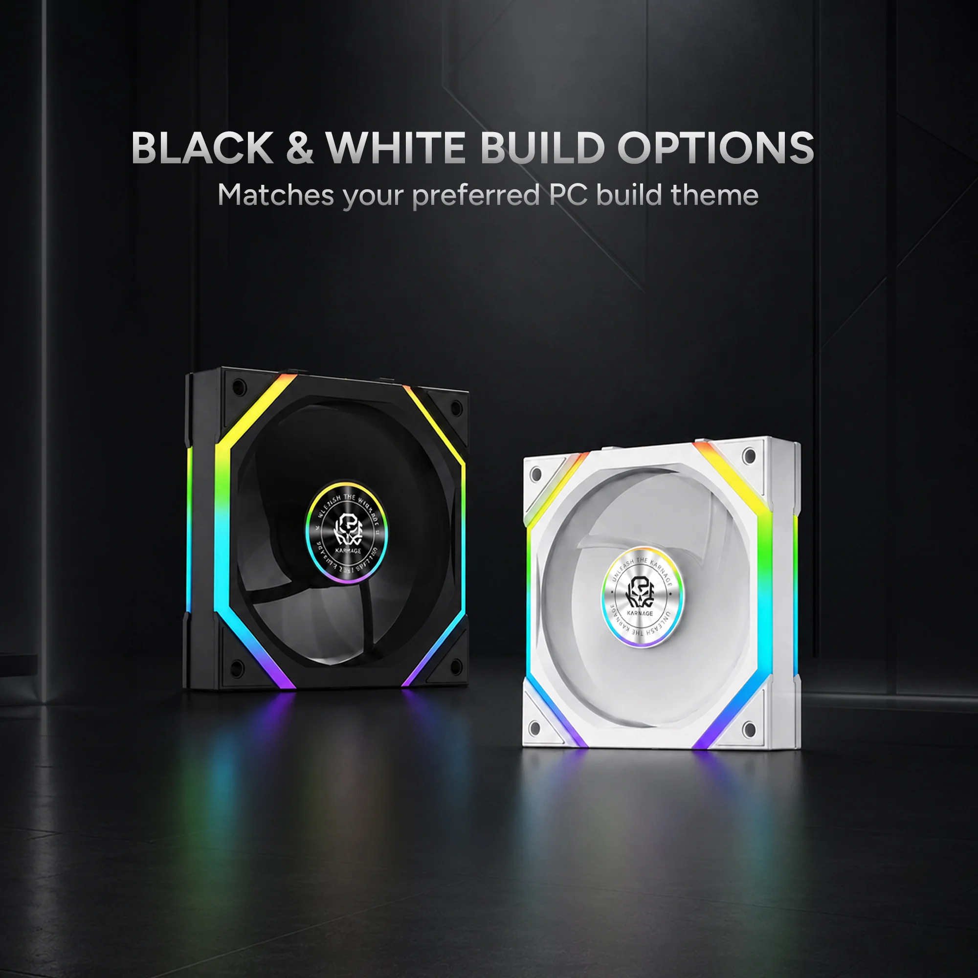 Karnage Ignite V3 ARGB Case Fan - Black - View 8