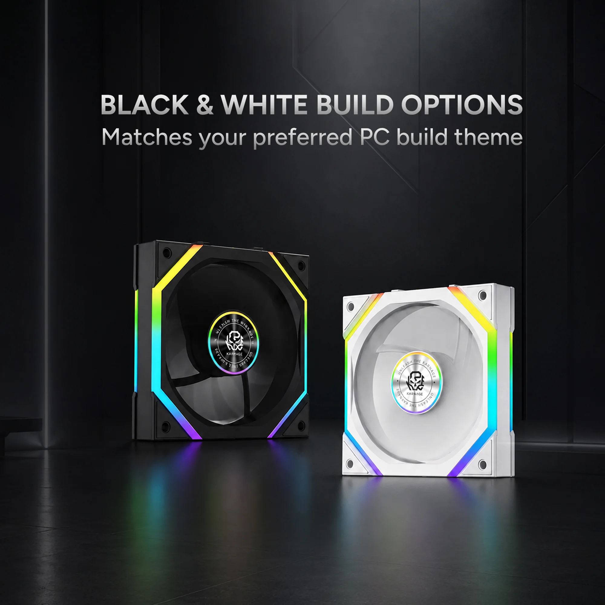 Karnage Ignite ARGB Case Fan - White - View 8