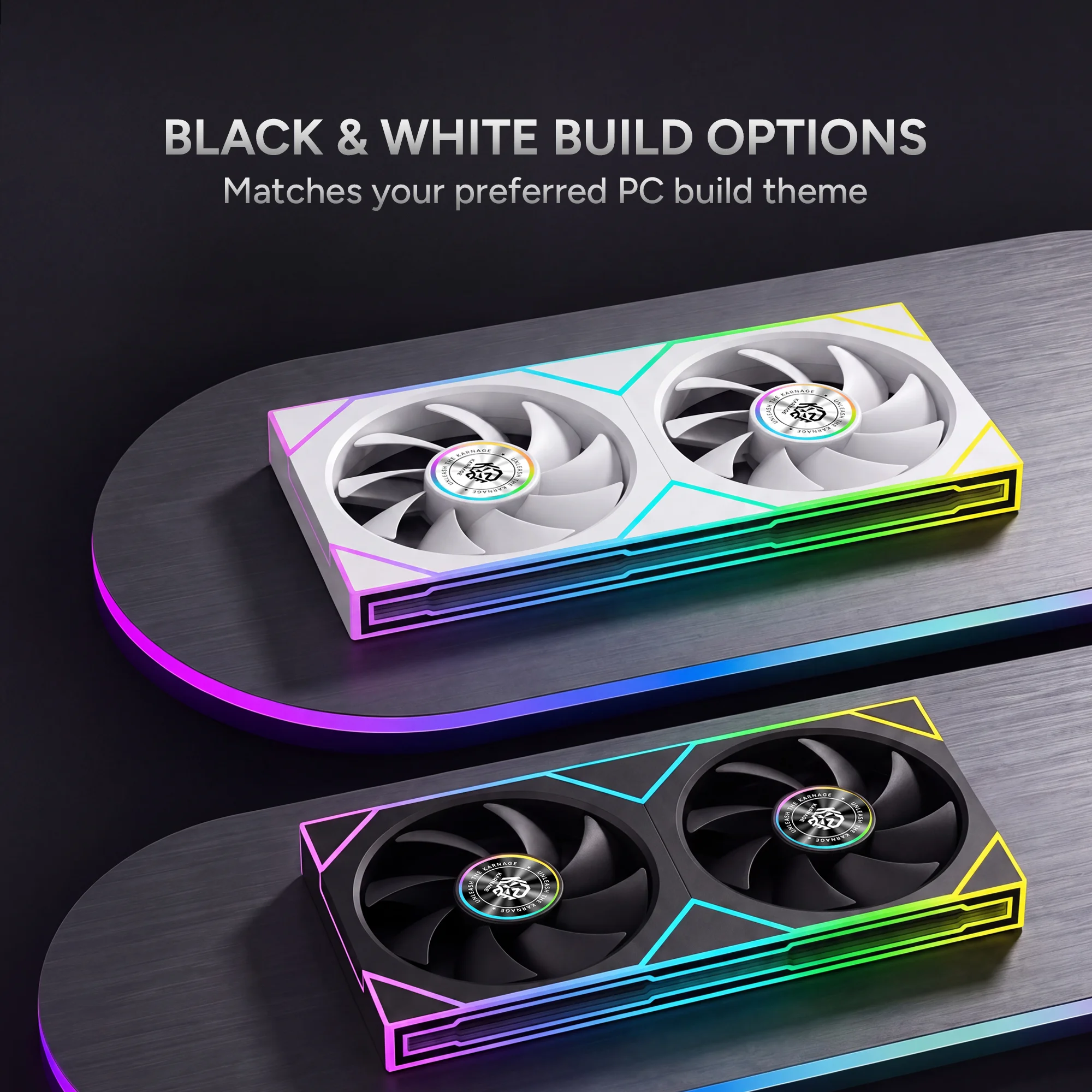 Karnage Sunbeam 240 ARGB Case Fan - White - View 6